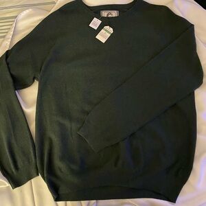 NWT Jos. A. Bank Dark Green Crewneck sweater preppy old money Men’s  XL